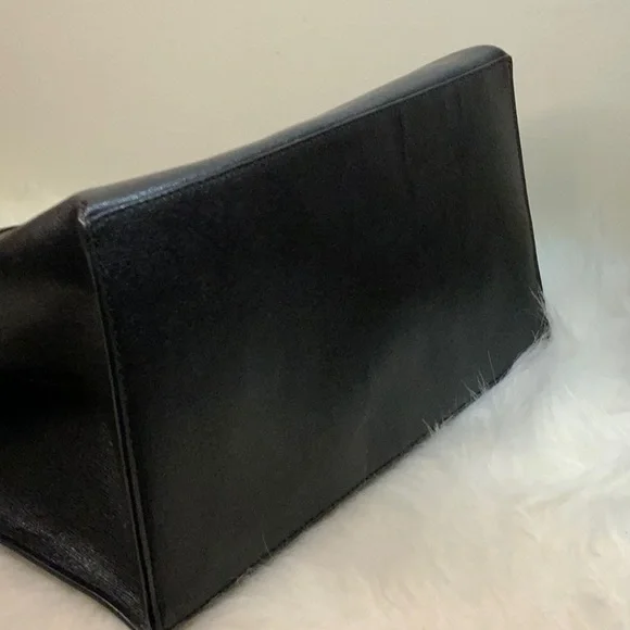 FURLA Sally Saffiano Leather Tote (EUC) Black - Picture 16 of 17